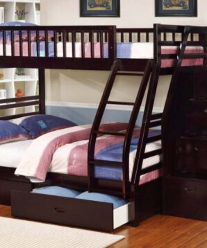 BN-BB02 KIDS BUNK BED WITH TWIN/FULL