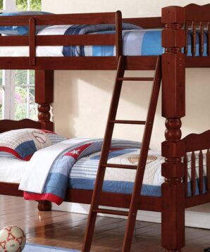 BN-BB04 WOODEN BUNK BED WITH BIG POST