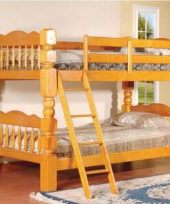 BN-BB04 WOODEN BUNK BED WITH BIG POST