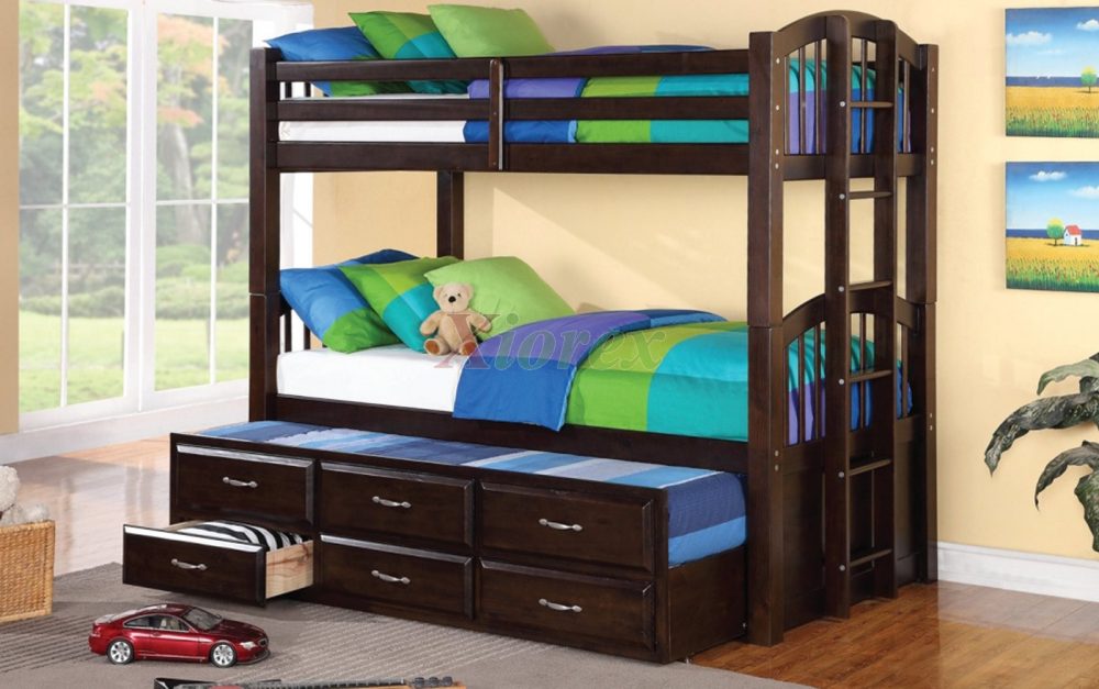 BN-BB05 SINGLE BUNK BED WITH TRUNDLE
