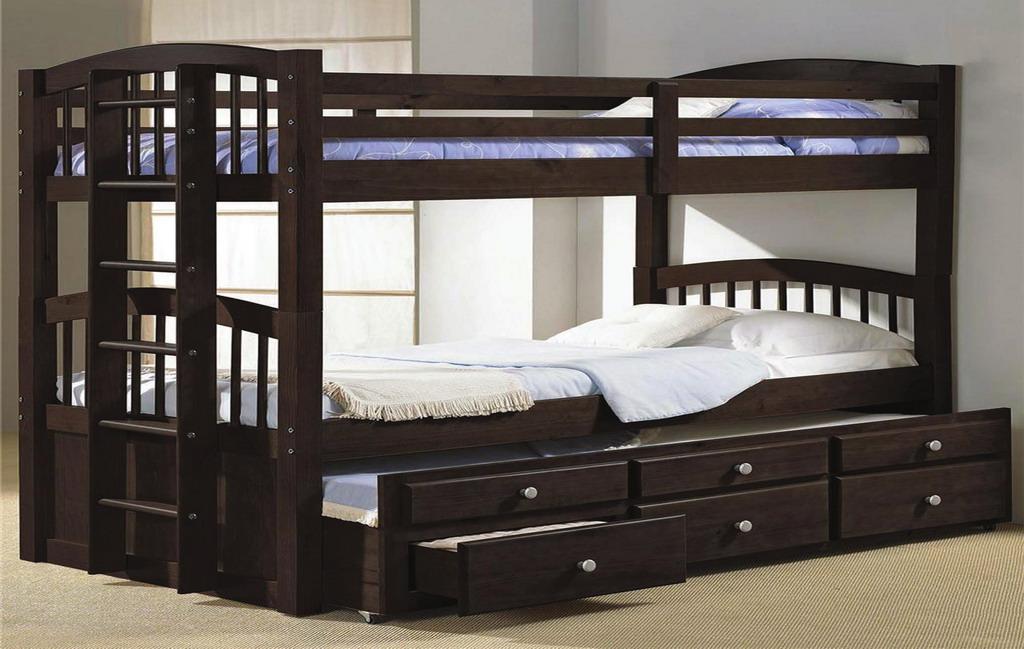Bn Bb05 Single Bunk Bed With Trundle, Single Bunk Bed With Trundle