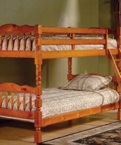 BN-BB07 CHEAP WOODEN BUNK BED WITH SMALL POST