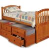 BN-BB08 SINGLE BUNK BED WITH TRUNDLE AND DRAWER