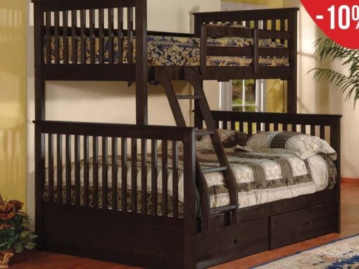 Bn-Bb09 Wooden Bunk Bed With Twin/Full
