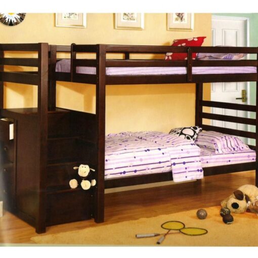 BN-BB11 KIDS BUNK BED WITH TWIN/TWIN