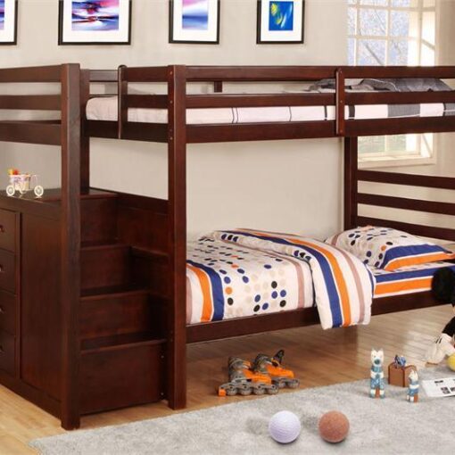 BN-BB11 KIDS BUNK BED WITH TWIN/TWIN