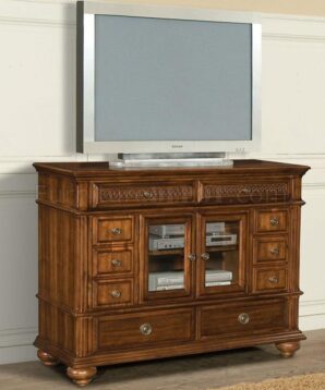 BN-BR06 Rich Cherry Elegant Classic Bedroom w/Hand Carving Details