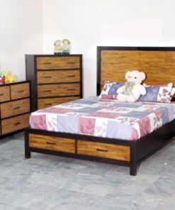 BN-BR20 Poplar wood bedroom furniture set