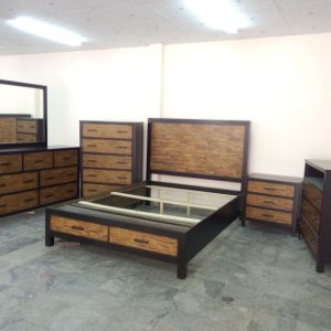BN-BR20 Poplar wood bedroom furniture set