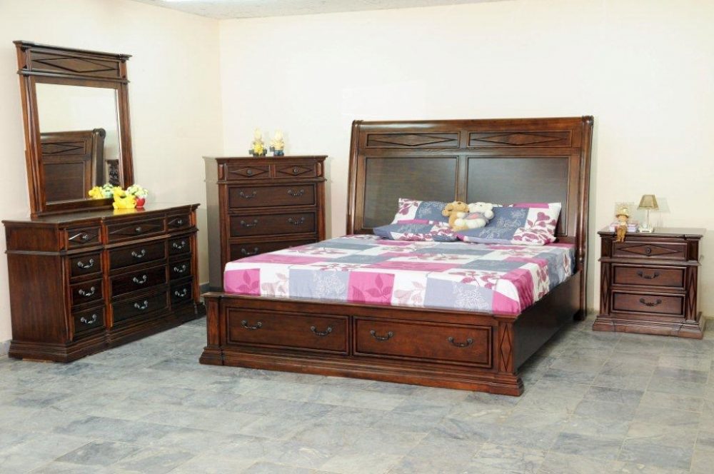 BN-BR23 PINE wood bedroom furniture