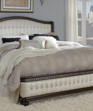 BN-BR25 Best Sell Bedroom Collections W/ Tufted Fabric Heaboard