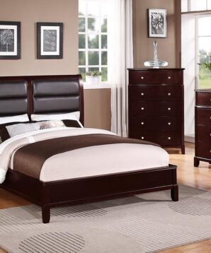 BN-BR27 best sell Bedroom Collections w/ Leather Heaboard