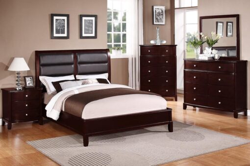 BN-BR27 best sell Bedroom Collections w/ Leather Heaboard