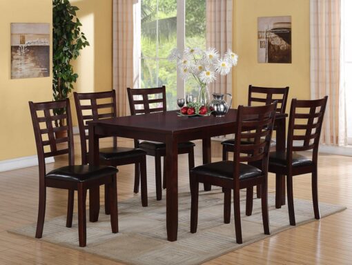 Bn-Dn09 Dining Room Set W/ Leather Seat