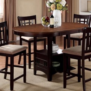 BN-DN11 ROUND DINING FURNITURE SET WITH LEATHER