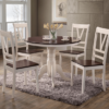 BN-DN46 ANTIQUE CHERRY ROUND DINING SET 2 BN-DN46 ANTIQUE CHERRY ROUND DINING SET