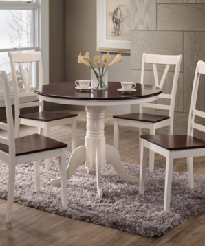BN-DN46 ANTIQUE CHERRY ROUND DINING SET