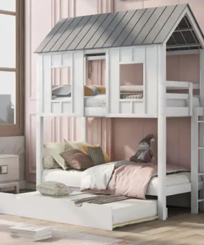 TWIN TWIN HOUSE BED WF285854-55-56