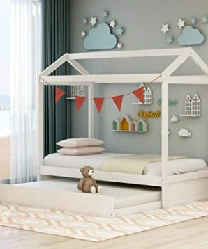TWIN SIZE HOUSE BED WITH DRAWER WF198031-32