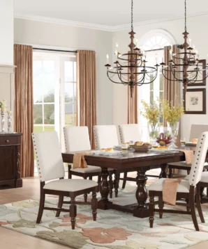 BN-DR059 Person Extendable Solid Dining Set