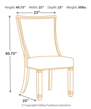Alternative view of BN-DR060 Dining Table, 6 Side Chairs, 2 Uph Side Chairs, Server