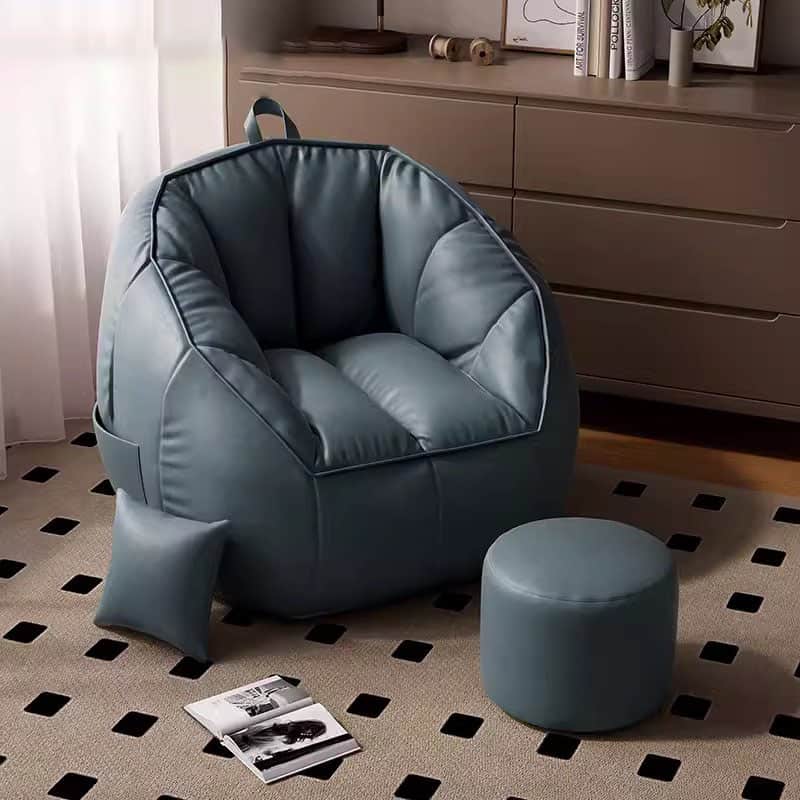 Faux Leather Bean Bag Chair