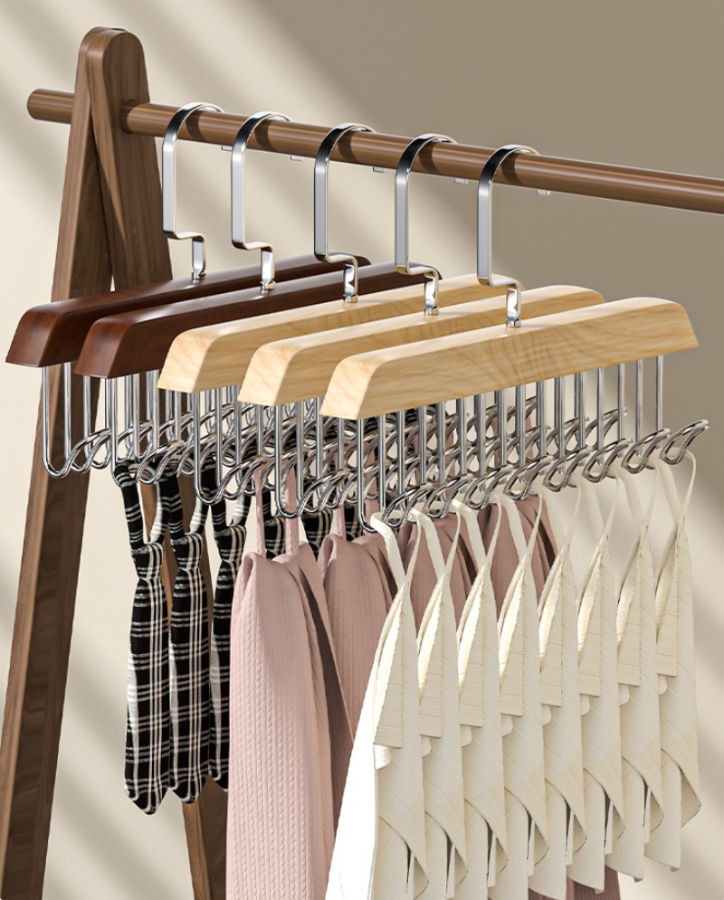 moc-treo-quan-ao-go-8-nhanh-da-nang 8-branch multi-functional wooden clothes hanger