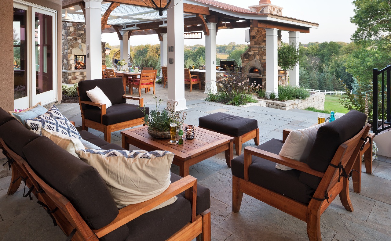 phong-khach-ngoai-troi-dep Beautiful outdoor living room, ideal for living spaces