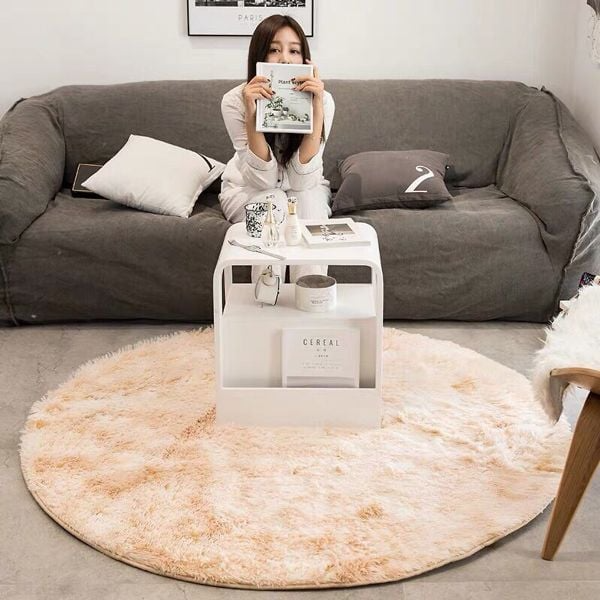 Round Rug in Living Room